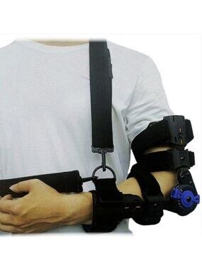 Advanced Ortho Hinge R.O.M. Post-Op Elbow Brace One Size Fits Most - Right Elbow
